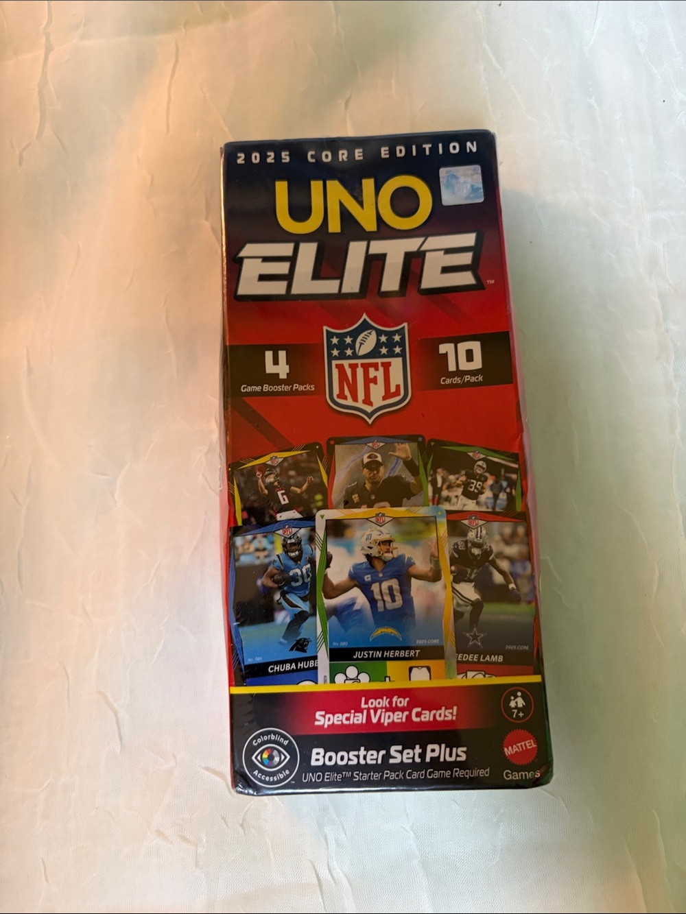 NFL UNO Elite Booster Set Plus - Red, Black, Yellow